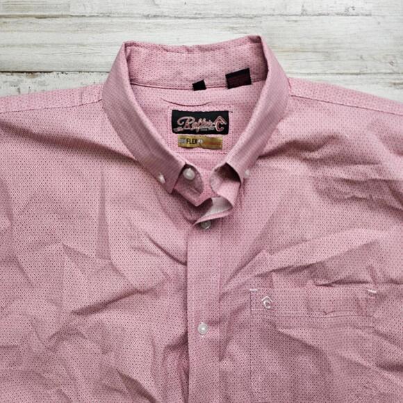 Rafter C Pro Flex 45 Performance All Over Print Geometric Button-Up shirt XXL - Picture 2 of 8